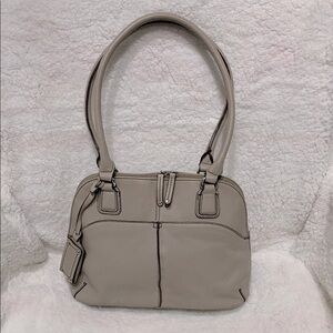 Tignanello Taupe Organizer Handbag